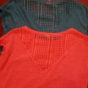 2 Old Navy X Large Heather and Orange Shirts